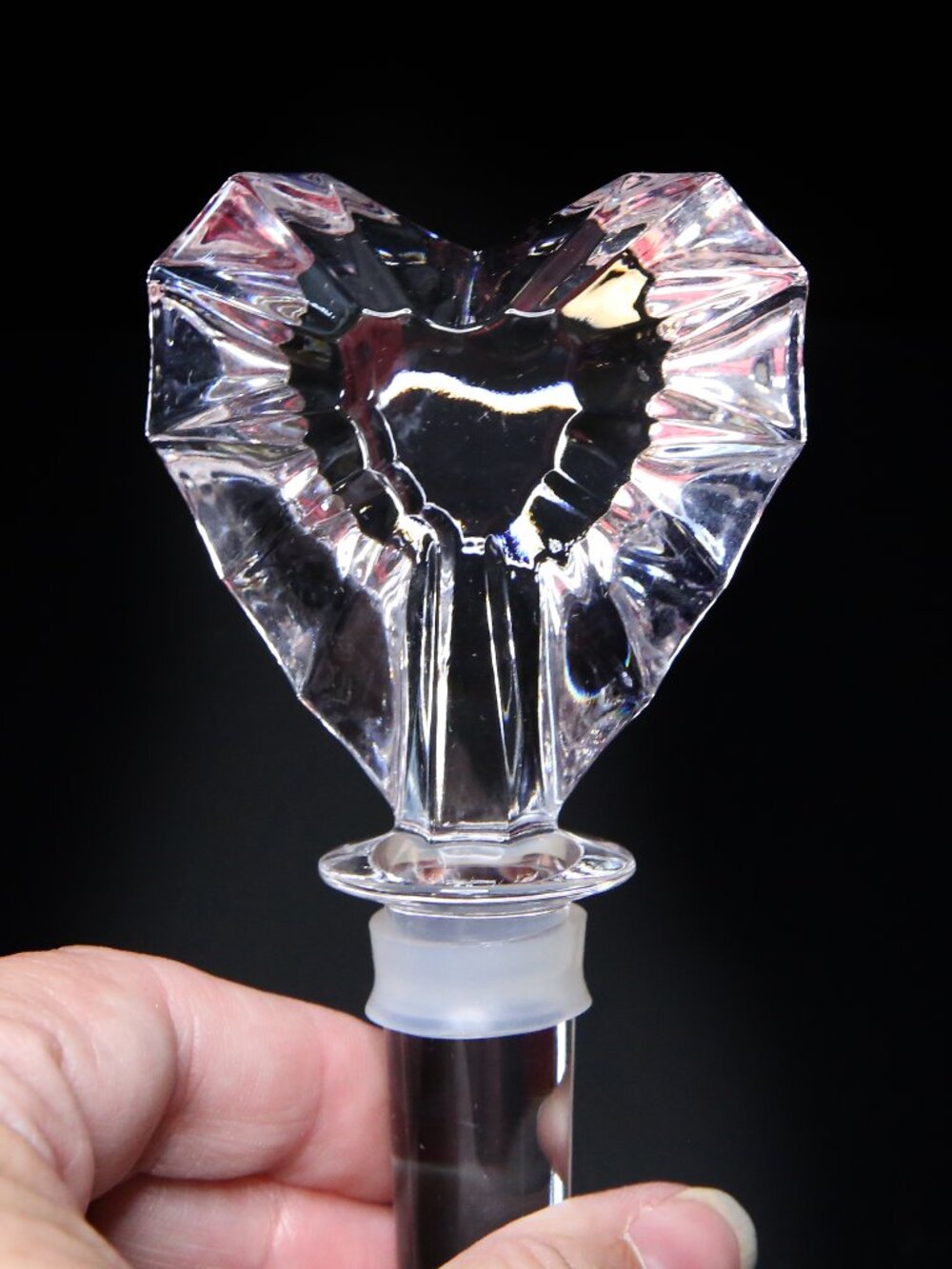 Mikasa Crystal Heart Bottle Stopper